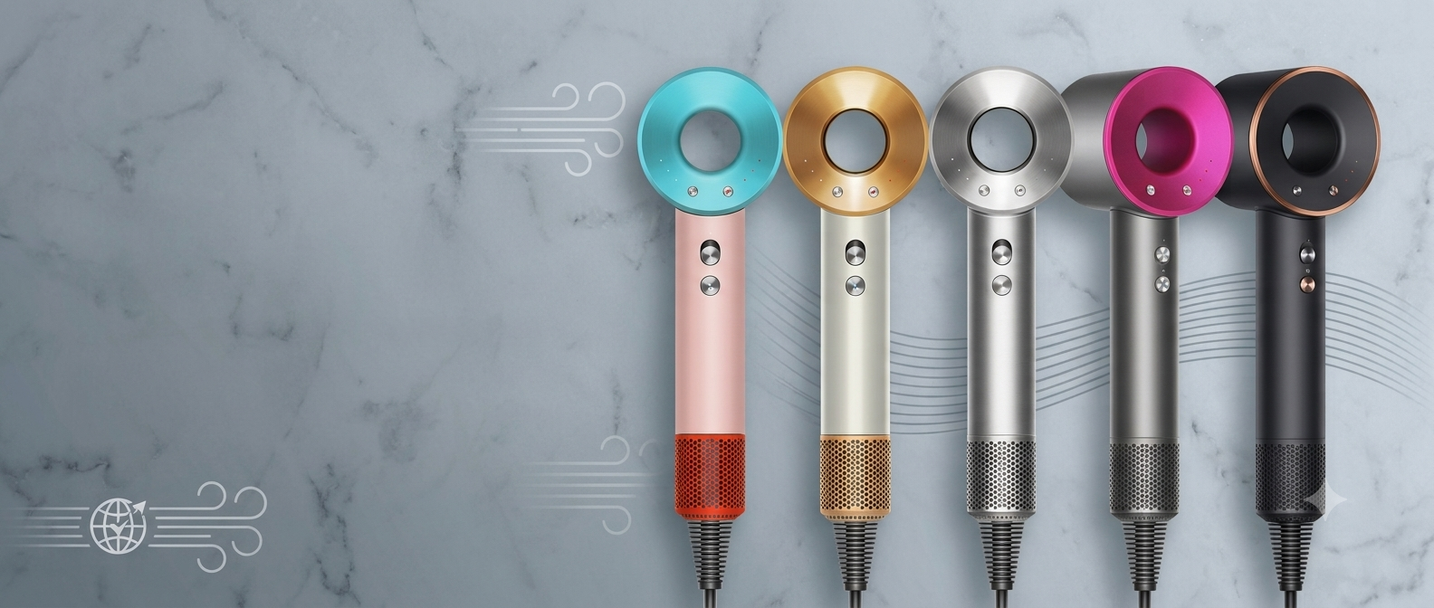 AeroHair factory assembly line producing high-speed hair dryers